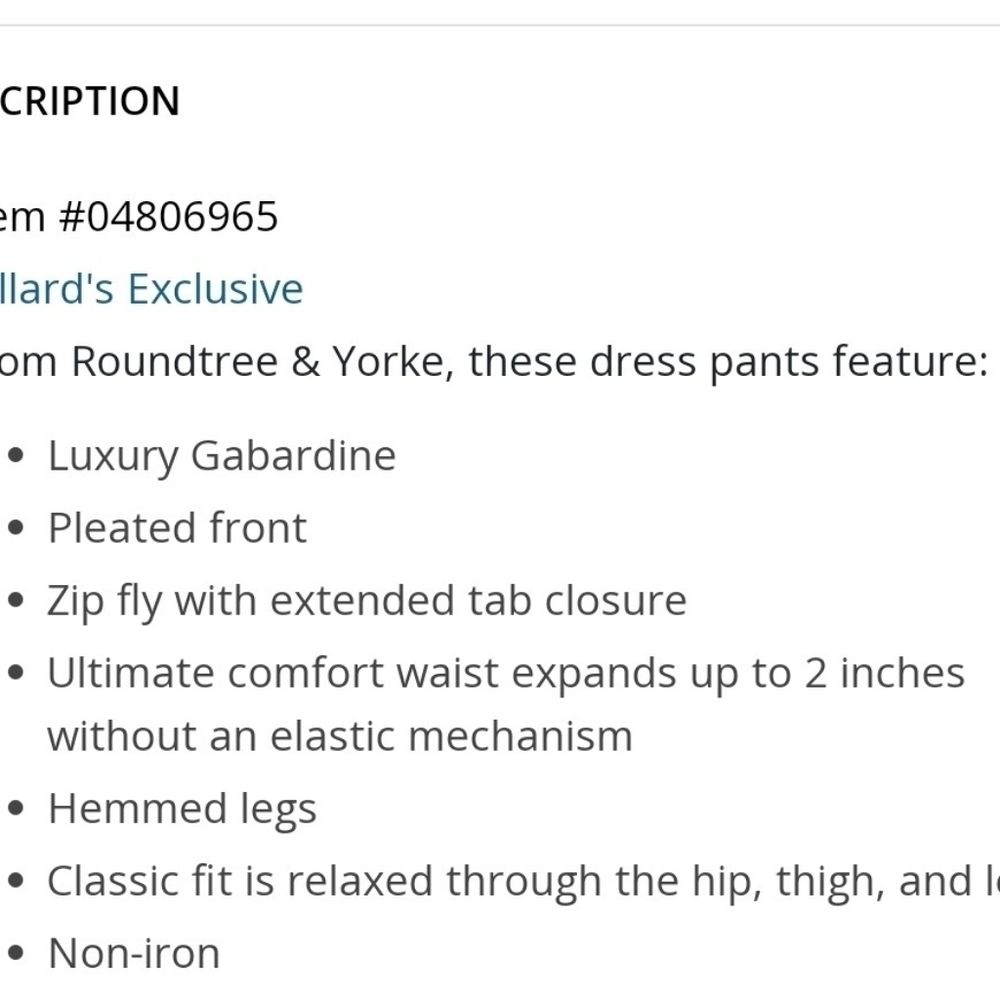 🌟NWT ROUNDTREE & YORKE SLACKS - Picture 10 of 13